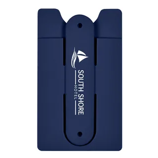 257 - Silicone Phone Wallet With Stand