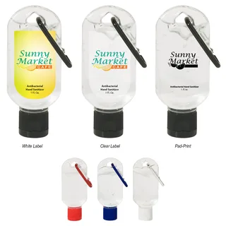 9029 - 1 Oz. Hand Sanitizer With Carabiner