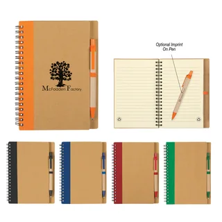6100 - Eco-Inspired Spiral Notebook & Pen
