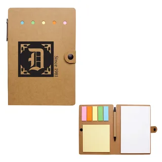 1351 - Large Snap Notebook With Desk Essentials