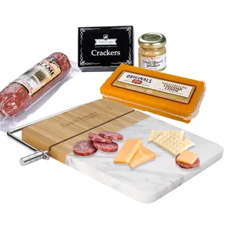 9893 - Marble Cutting Board Charcuterie Set