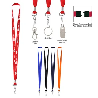 LAN58S-JH - Polyester Lanyard With J-Hook