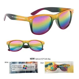 6275 - Metallic Rainbow Malibu Sunglasses