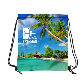 3781 - 16" W X 18" H Polyester Drawstring Backpack