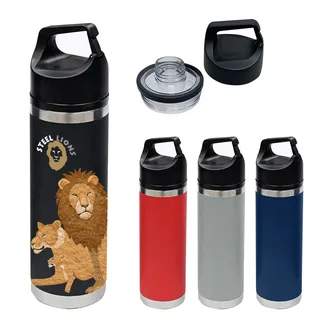 550115 - 18 Oz. Full Color Davenport Stainless Steel Bottle