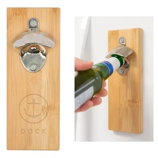 75031 - Bamboo Wall Mounted Bottle Opener