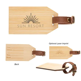 9753 - Outbound Bamboo Luggage Tag
