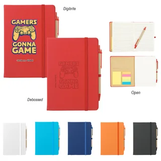 65024 - Journal Notebook With Sticky Notes & Flags
