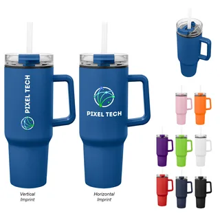 550078 - 40 Oz. Full Color Quest Recycled Stainless Steel Tumbler