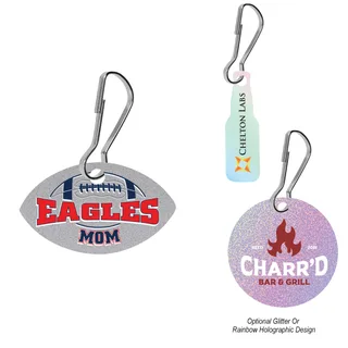 75214 - Acrylic Zipper Pull - Custom Shape 2"