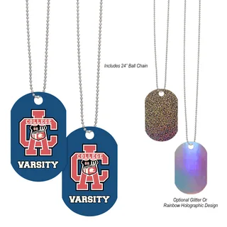 80042 - Acrylic Dog Tag With Chain