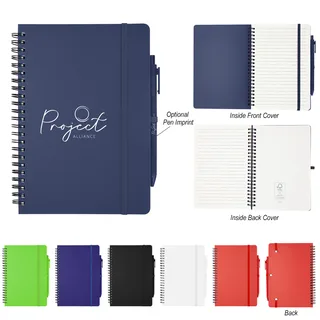 65050 - REPREVEÂ® Recycled Spiral Notebook with Pen