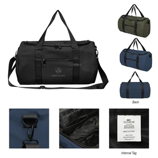 30142 - Hudson rPET Leatherette Duffel Bag