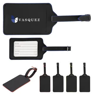 9756 - Recycled Leatherette Luggage Tag