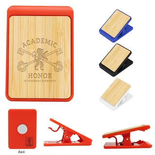 55247 - Magnetic Clip With Bamboo Accent