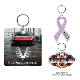 20098 - Acrylic Key Tag - Custom Shape 4"