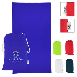 8085 - Sand-Free rPET Beach Towel With Pouch