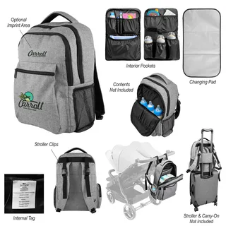 35143 - Milo rPET Diaper Backpack