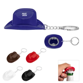 20123 - Cowboy Hat Bottle Opener Keychain