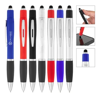 12996 - rABS Satin Stylus Pen With Spin Top