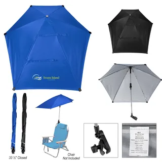 45018 - 50" Arc SPF 50  Chair Umbrella With 100% rPET Canopy