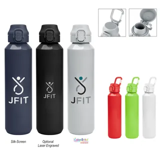 50318 - 27 Oz. Travis Recycled Aluminum Bottle With Carabiner
