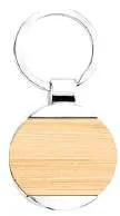 CP12823 - LLAVERO DE MADERA COLOR NATURAL REDONDO