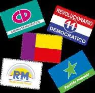 CP28302 - BANDERA DE POLITICA, DE LOS PARTIDOS, GRANDE