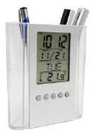 CP28749 - PORTA PLUMA CON RELOJ DIGITAL DE PARA ESCRITORIO