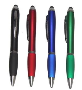 CP24204 - PLUMA PLASTICA CUERPO METALIZADO DE COLOR,